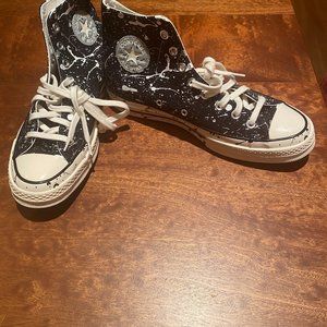Converse Chuck Taylor 70 Hi Black Paint Splatter